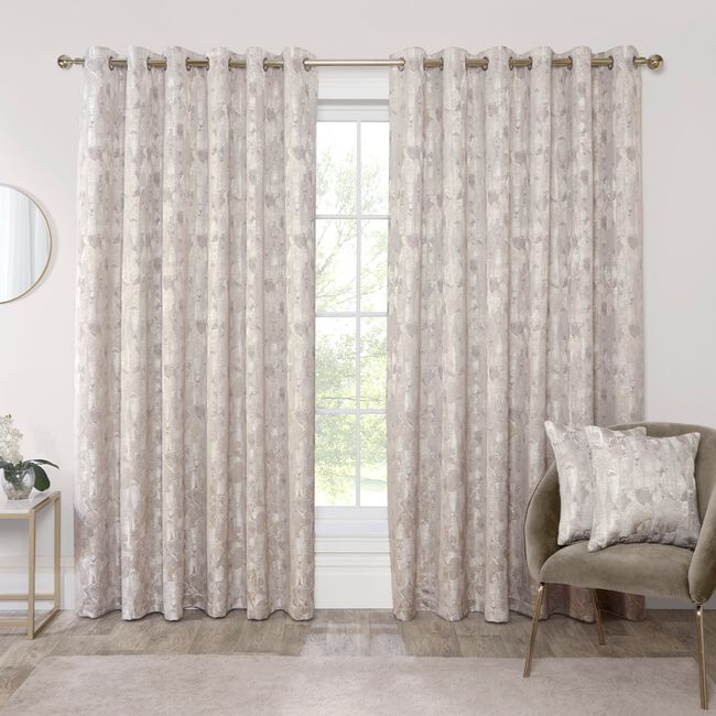 MACAEL MARBLE NATURAL/IVORY 66x54 Curtain