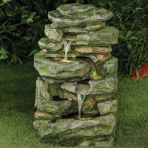 Large Rocks Waterfall Garden Water Feature