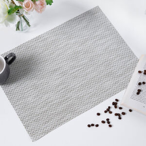 Interlaced Glimmer Placemat - Cream