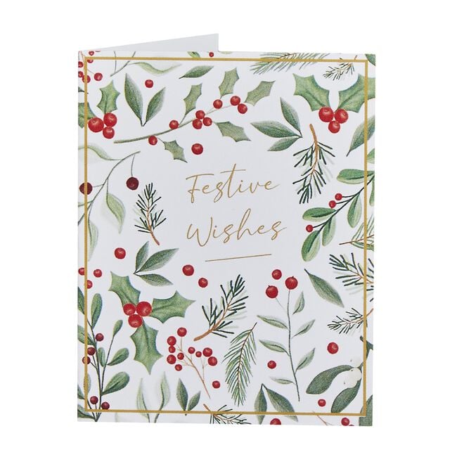 40 Festive Gift Christmas Cards