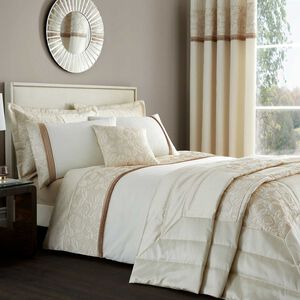 SINGLE DUVET COVER Quilted Rose Cream 