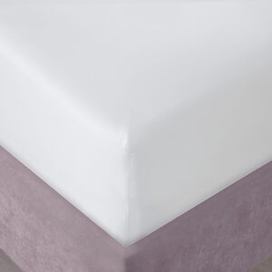 SINGLE FITTED SHEET 200 Threadcount Cotton White