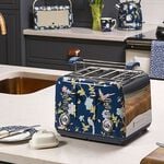 Laura Ashley Elveden Navy 4 Slice Toaster