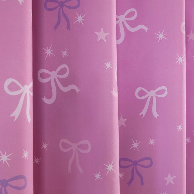 BLACKOUT OMBRE BOWS 66x54 Curtain