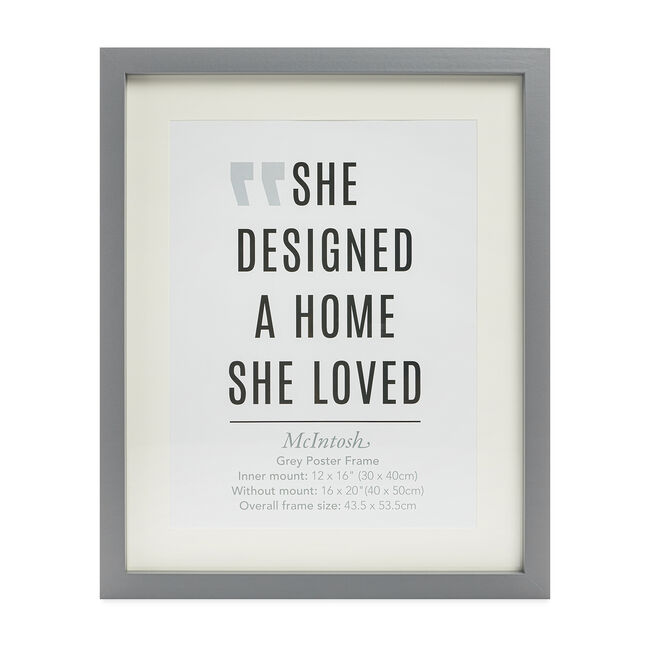 10X12 MCINTOSH GREY Photo Frame 12X16 W/OUT MOUNT