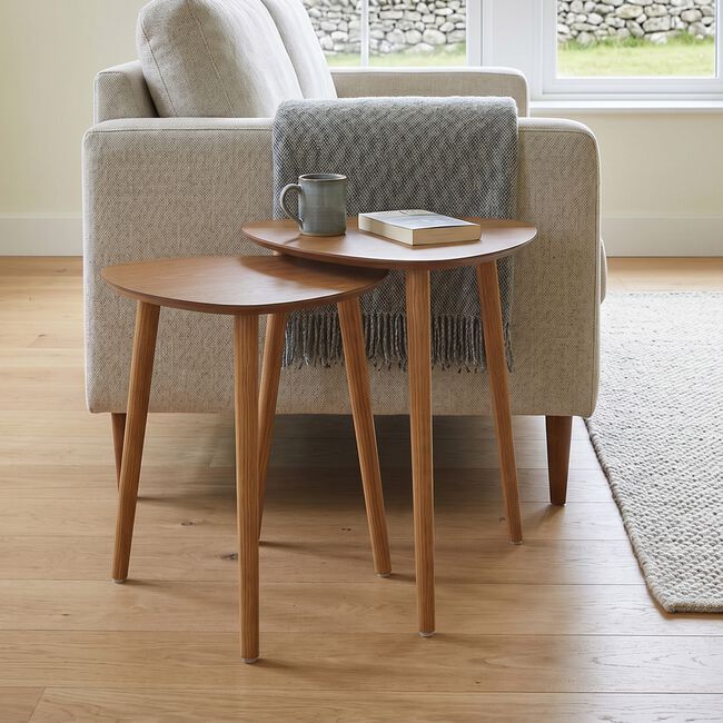 Natural Side Tables Set of 2