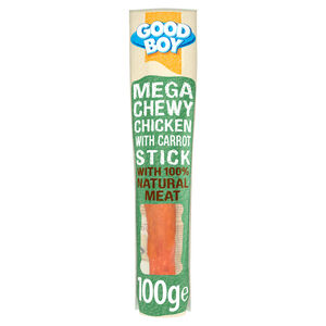 Good Boy Mega Chewy Chicken & Carrot Stick 100g