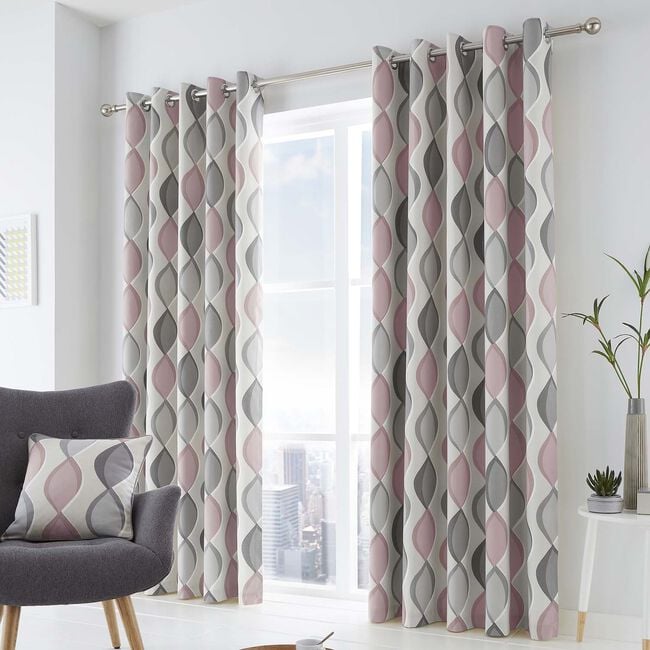 FUSION LENNOX BLUSH 90X90 Curtain 