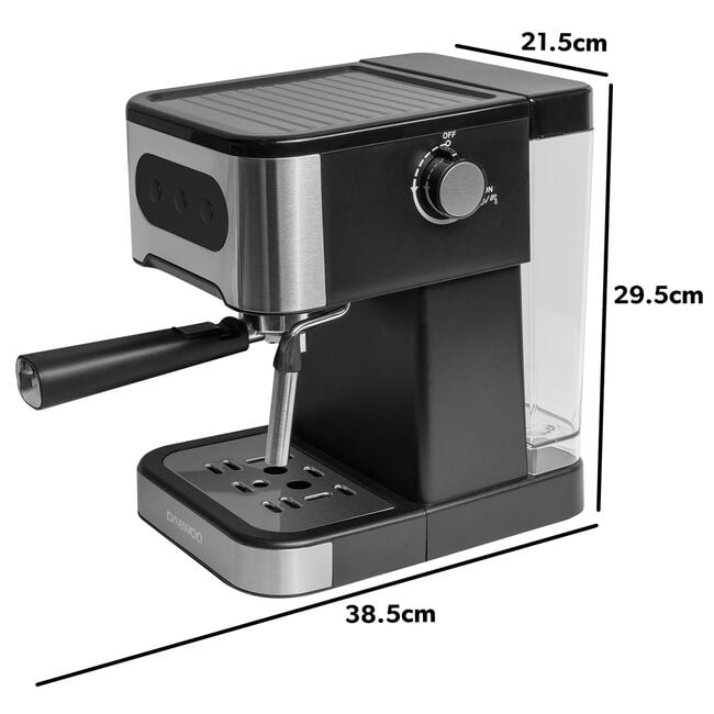 Daewoo Espresso Coffee Maker with Steam Wand
