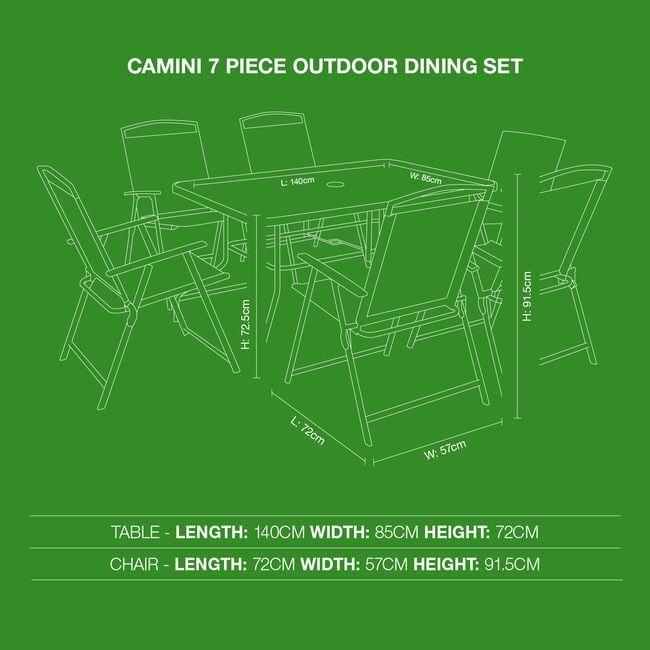 Camini 7 Piece Garden Furniture Set