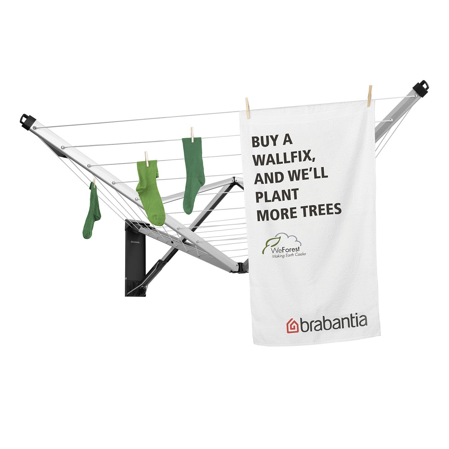 Brabantia Wallfix Wall Mounted Dryer 24m Home Store + More