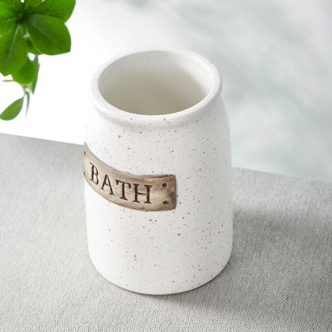 Rustic Ceramic Tumbler - White