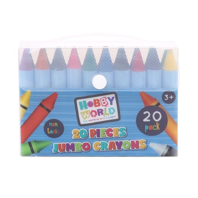 Hobby World Jumbo Crayons 20 Pieces