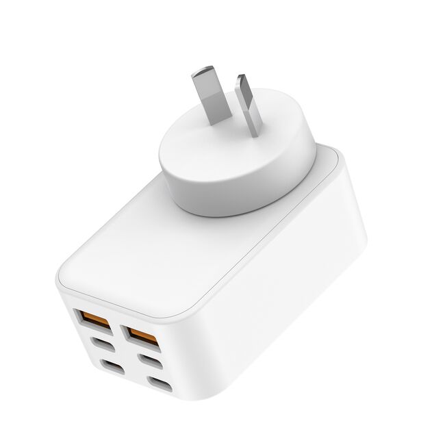 Budi 60W GaN Travel Charger 6 Port USB-C & USB-A