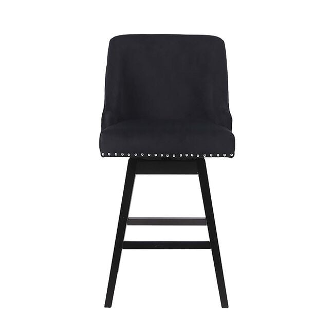 CHELSEA BARSTOOL Velvet Black 