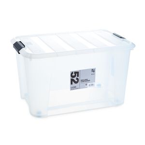 Storage Master 52L Rolling Ultra Clear Storage Box