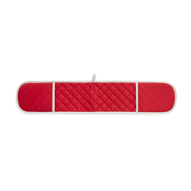 Two Tone Double Oven Glove - Red/Cream
