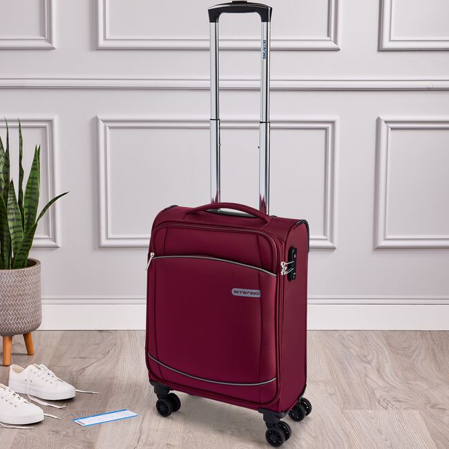 Cabin Size Lightweight Softcase Luggage - Merlot