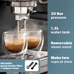 Daewoo Espresso Coffee Maker with Steam Wand