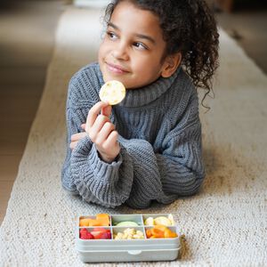 Melii Mini Grey Compartment Snackle Lunch Box