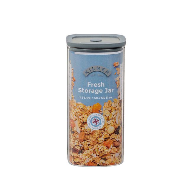 Kilner Fresh Square 1.5L Glass Jar
