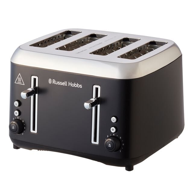 Russell Hobbs Addison Black 4 Slice Toaster