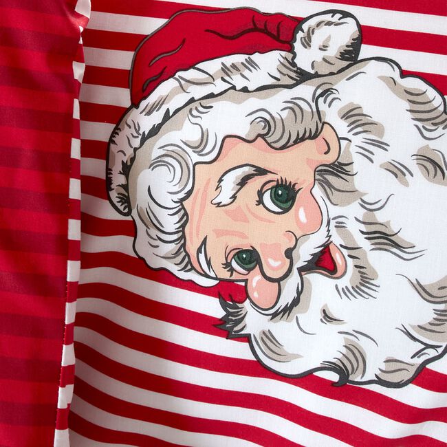 SINGLE DUVET COVER Candy Stripe Santa