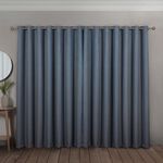 BLACKOUT & THERMAL BOUCLE NAVY 66x54 Curtain