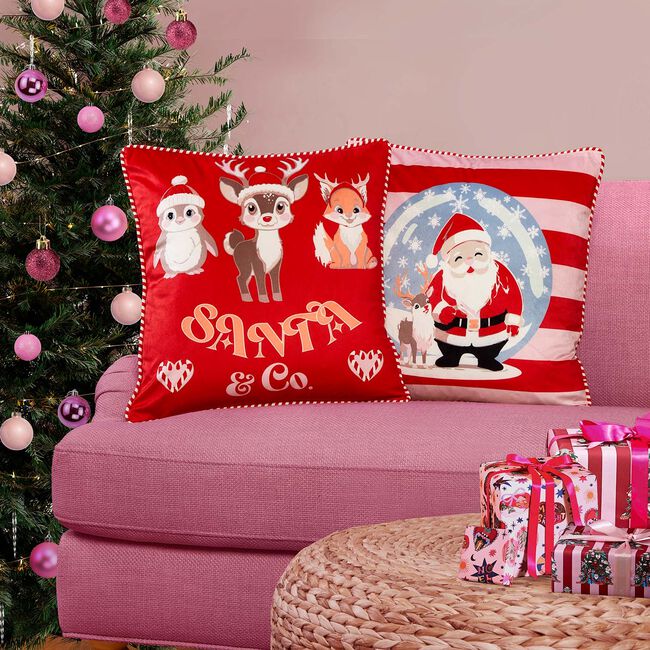 Candy Santa Cushion Cover 2-pack 45cm x 45cm