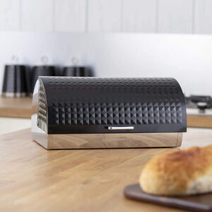 Morphy Richards Dimensions Black Bread Bin