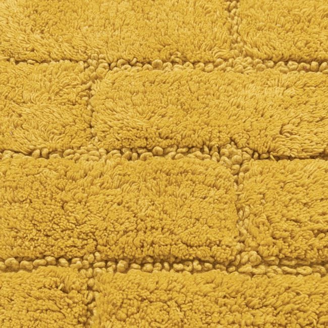 COTTON BRICK OCHRE 50x50 Pedestal Mat