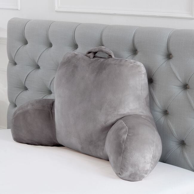 Nicole Day Plush Reading Pillow - Mink