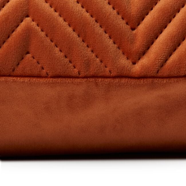 Triangle Stitch Cushion 45x45cm - Orange