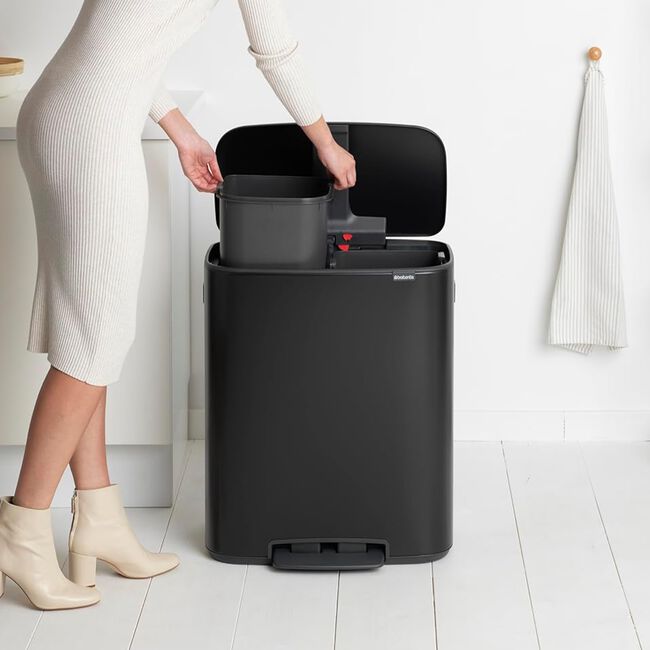 BRABANTIA 60L BLACK RECYCLING Bin