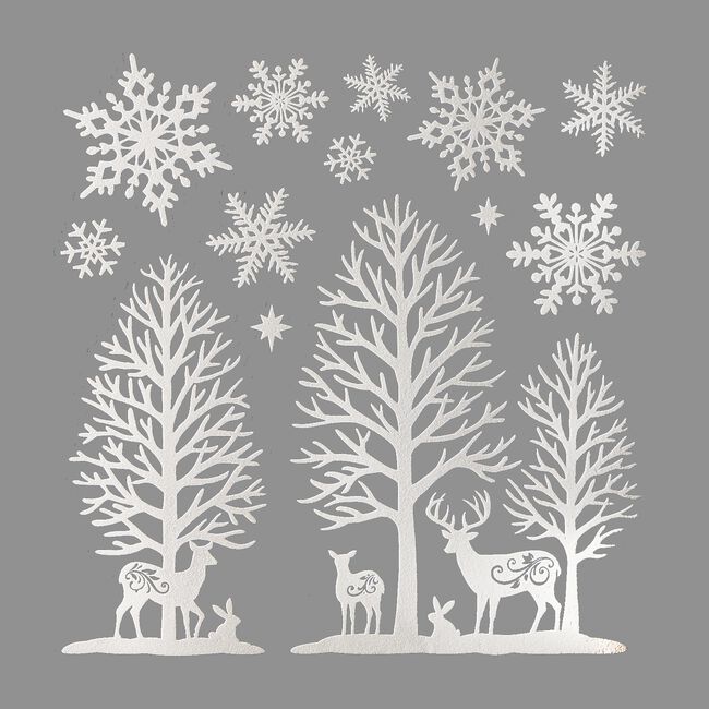 Christmas Snowflakes Themed Window Stickers