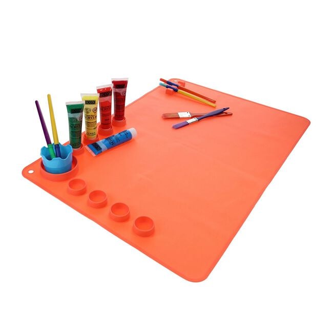 Washable Silicone Craft Mat - Coral