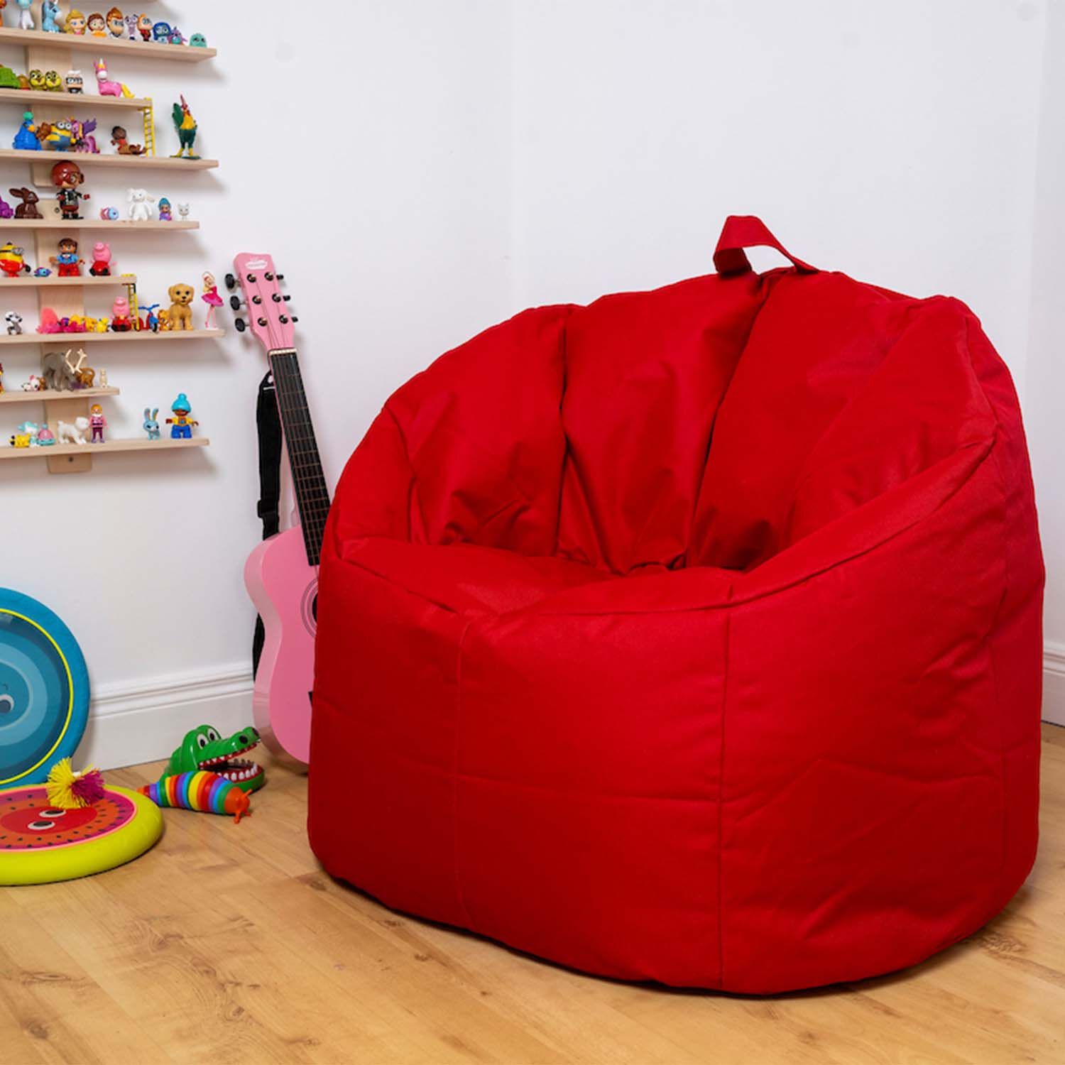 Snug Seat Bean Bag Chair Red