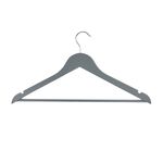 NORTHERN SHORE 5 Pack Grey Wooden Hangers