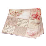 Patchwork Rose Napkins 20 Pack - Pink