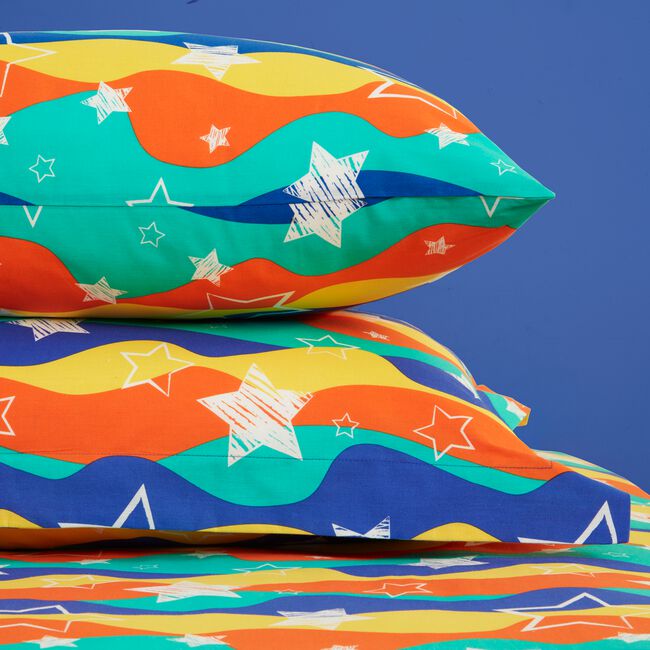 Groovy Space Oxford Pillowcase Pair - Multi