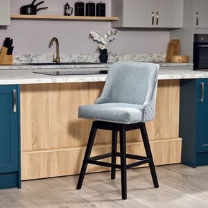 Chelsea Barstool - Charcoal Linen