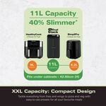 Hamilton Beach 11L (2 x 5.5L) Dual Stack Air Fryer