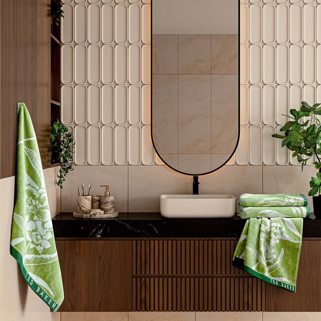 TED BAKER CABANA GREEN Hand Towel 