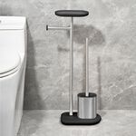 Nordhaus Black Toilet Roll and Brush Holder