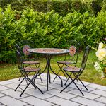 Diamond Mosaic Bistro Set 5 Piece