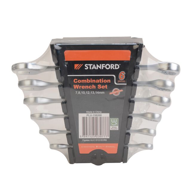 6 Piece Combination Wrench Tool Set