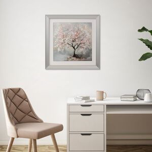 Cherry Blossom Jewelled Framed Art 60cm x 60cm