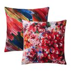 Alina Ombre Floral Chenille Cushion 45cm x 45cm