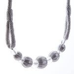 PARIS CABLE BALL SILVER Tie Back 