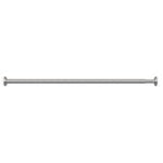 EXTENDABLE TENSION ROD 19mm 70-120cm BR Nickel
